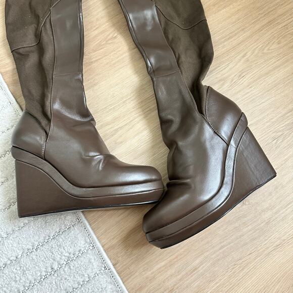 NEW Free People x Nicholas K Jedda Over-the-Knee Boots in Tobacco Size 7 - Picture 6 of 9